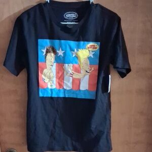 NWT Men's Beavis and Butt-head Merica Patriotic T-shirt